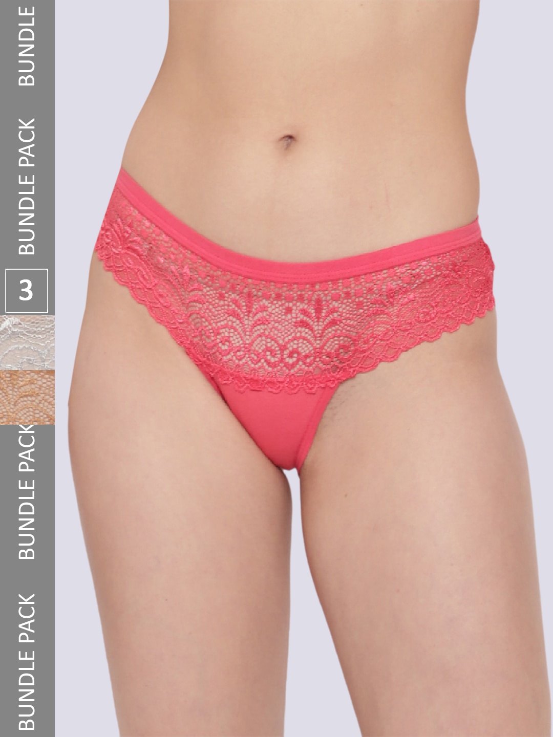 

JJAAGG T Women Pack Of 3 Bikini Briefs, Grey