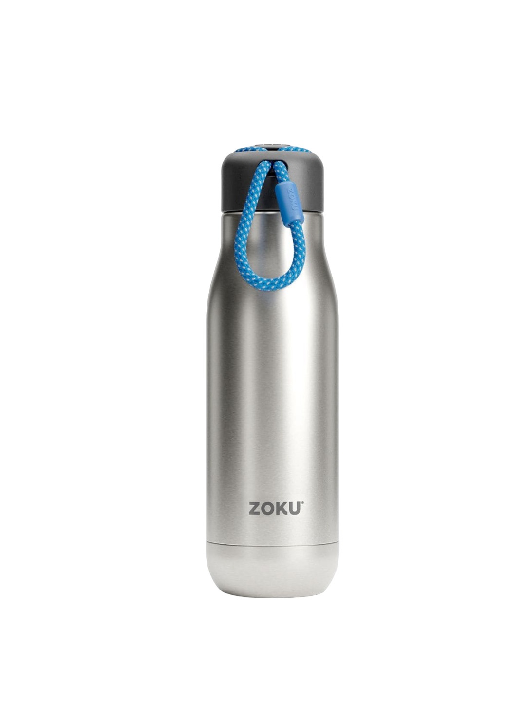 

ZOKU Silver-Toned Stainless Steel Double Wall Vacuum Insulated Water Bottle 350 ML