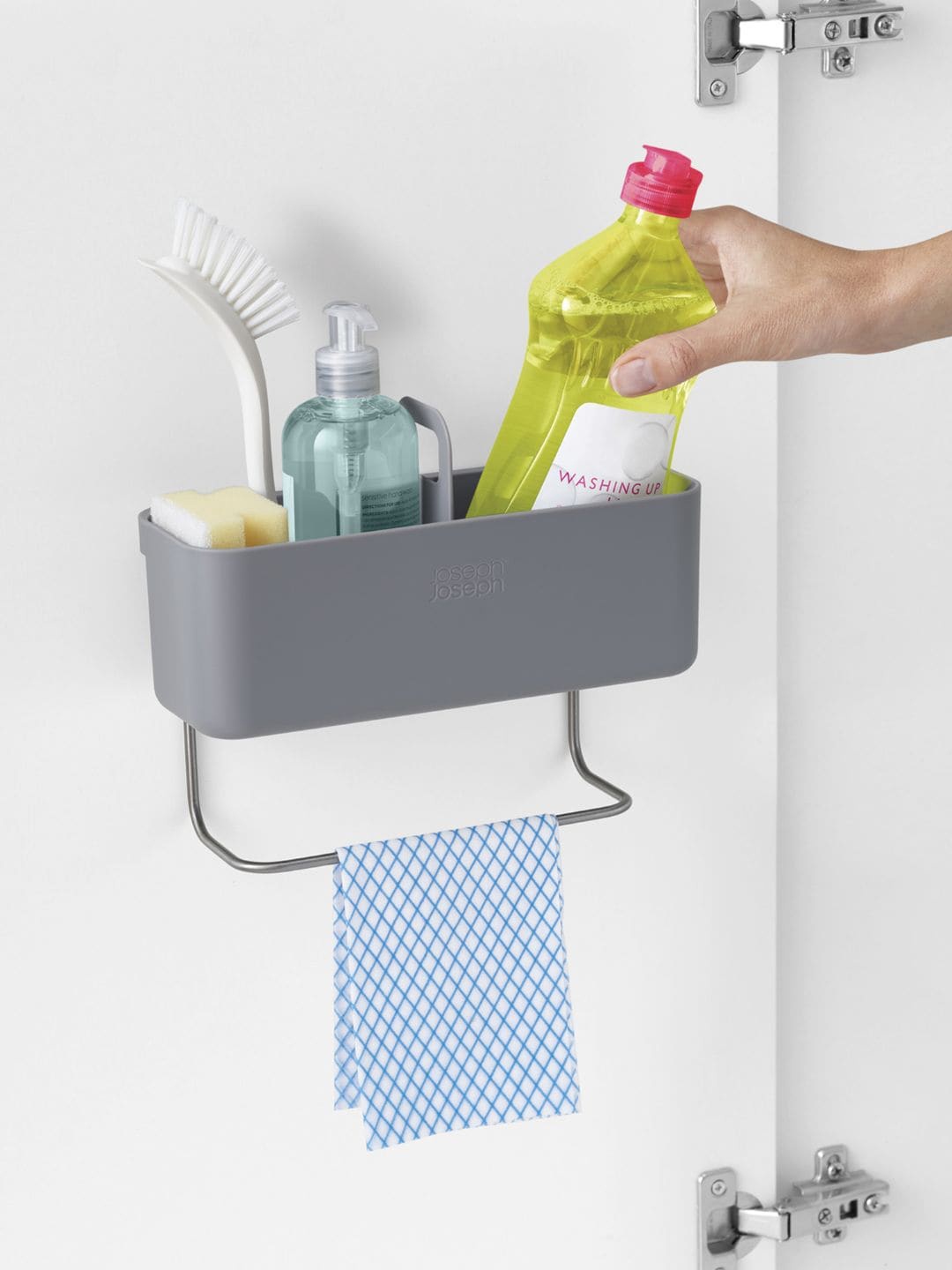 

Joseph Joseph Grey Cupboard Sink Tidy Organiser