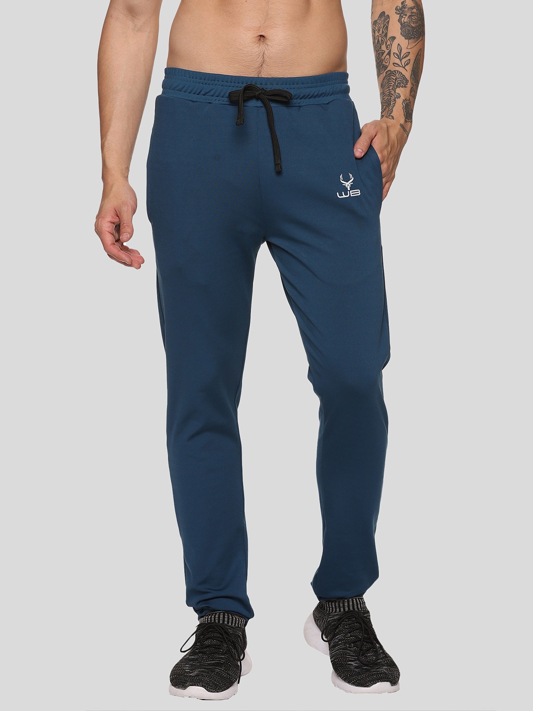 

Wildbrocket Men Anti Odour Track Pants, Blue