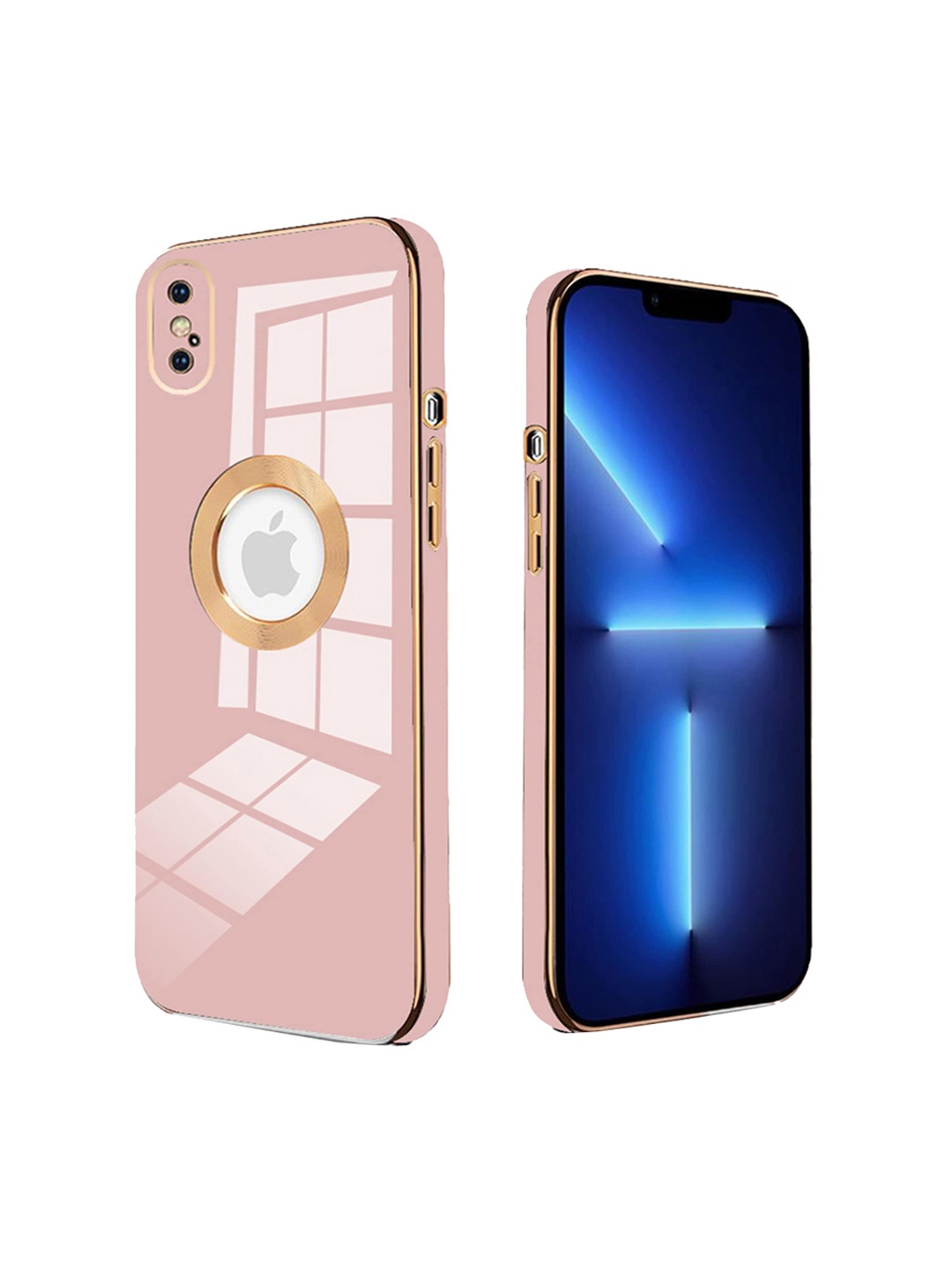 

Karwan Pink Shockproof iPhone X Mobile Back Case