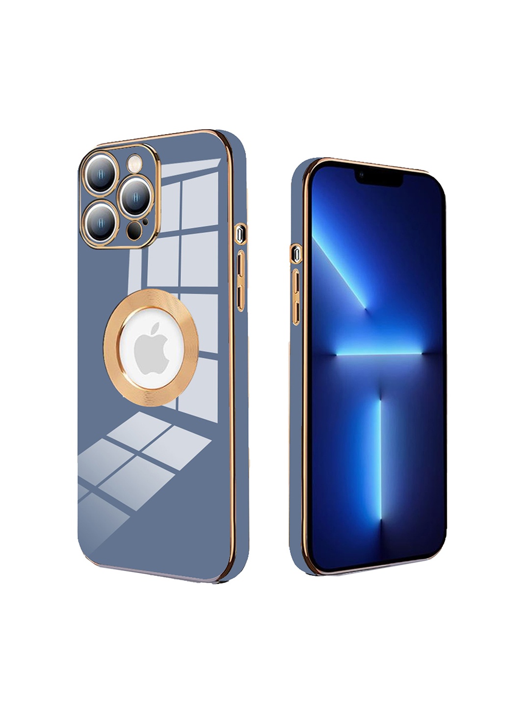 

Karwan Shock Proof Apple iPhone 13 Pro Phone Back Case, Blue
