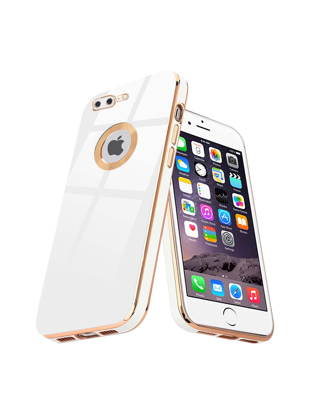 

Karwan Shock Proof Apple iPhone 8 Plus Phone Back Case, White