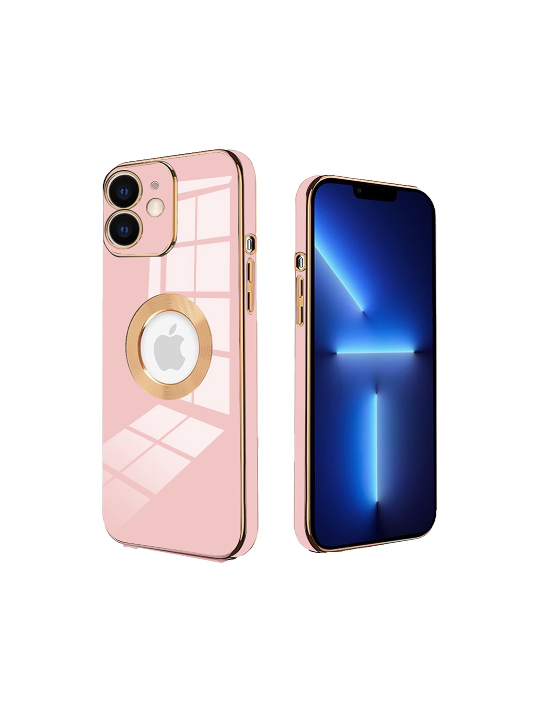

Karwan Shock Proof Apple iPhone 12 Phone Back Case, Pink