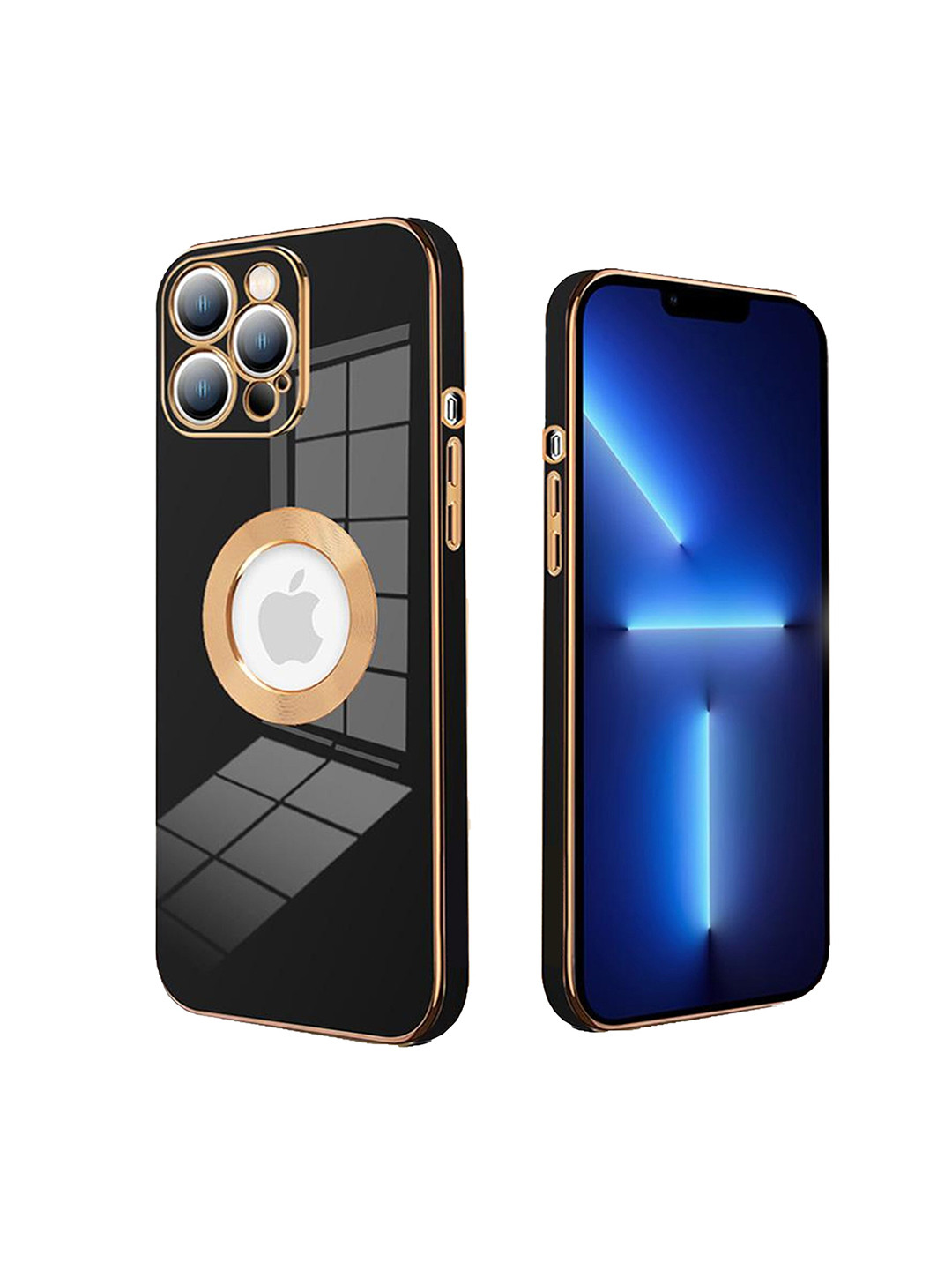 

Karwan Black Shockproof iPhone 13 Pro Max Mobile Back Case