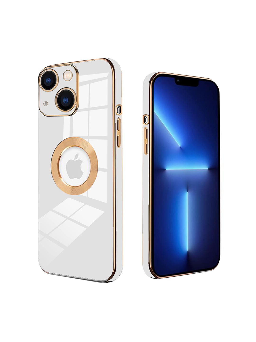 

Karwan White Shockproof iPhone 14 Plus Mobile Back Case