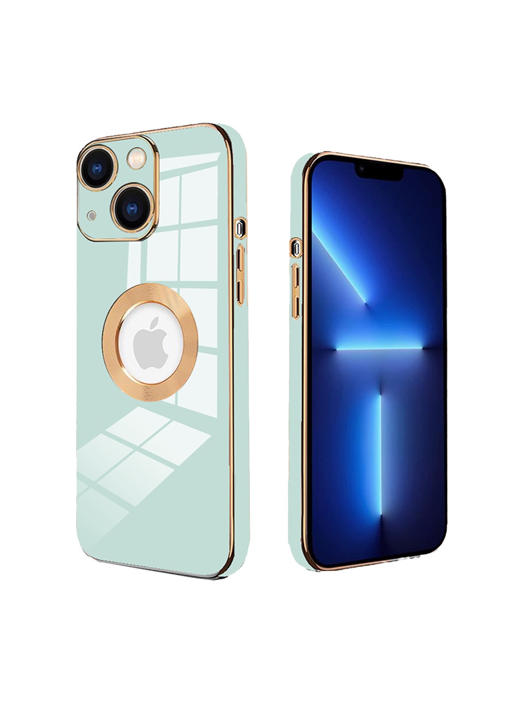 

Karwan Mint Green Shock Proof Apple iPhone 14 Phone Back Case