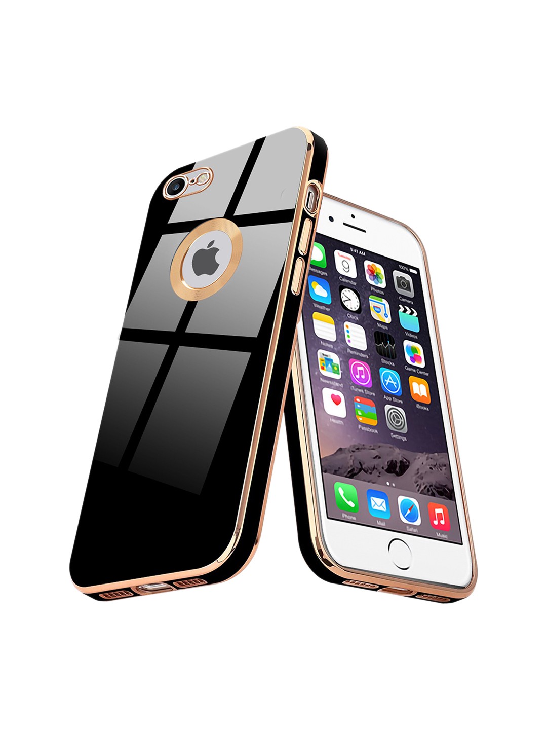 

Karwan Shock Proof iPhone 7 Back Case, Black