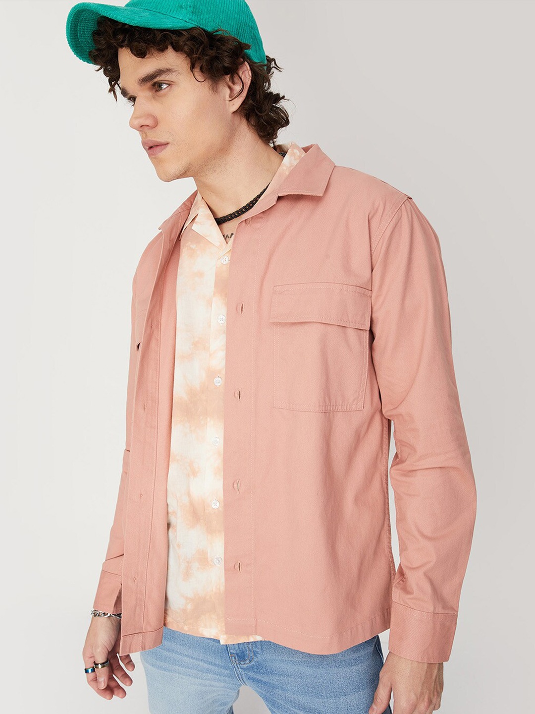 

max Men Pink Casual Shirt