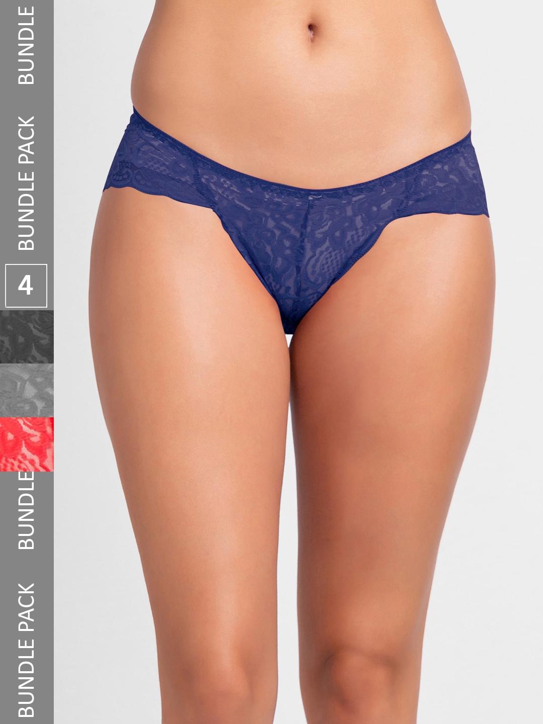 

FashionRack Women Pack of 4 Assorted Hipster Briefs