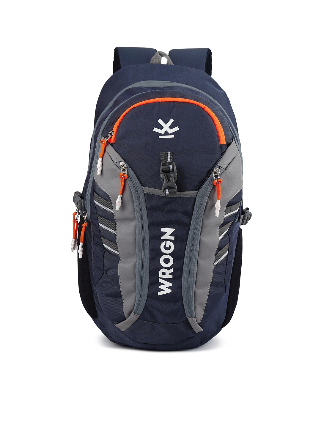 

WROGN Backpack with Reflective Strip, Navy blue