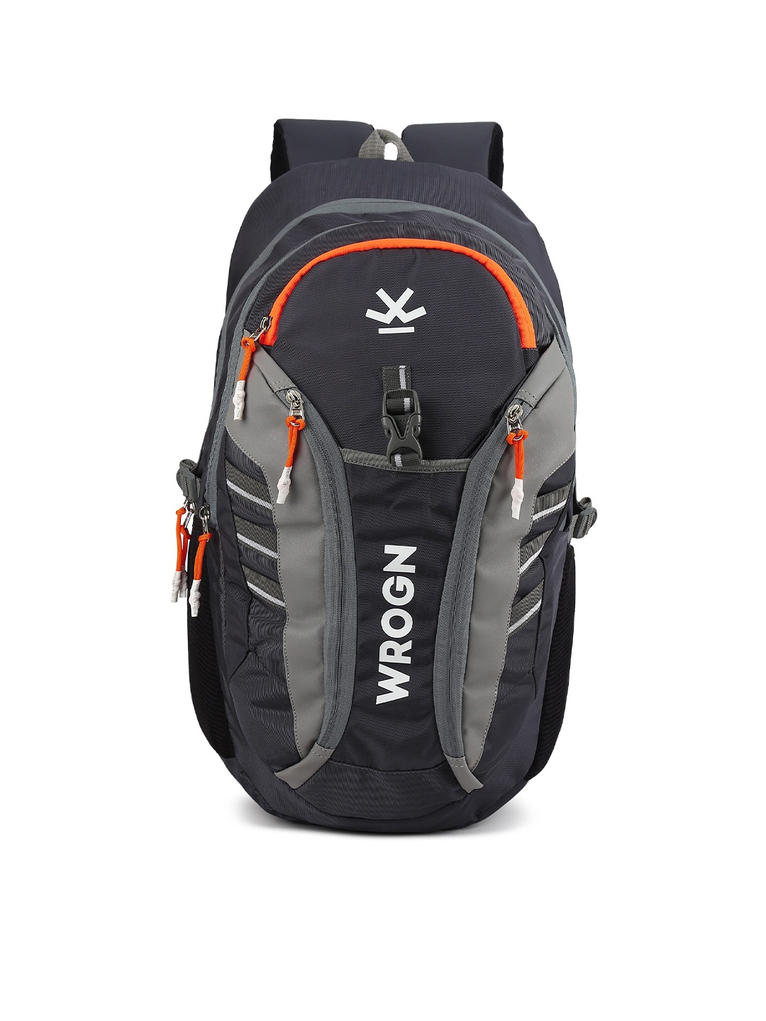 

WROGN Backpack with Reflective Strip, Grey