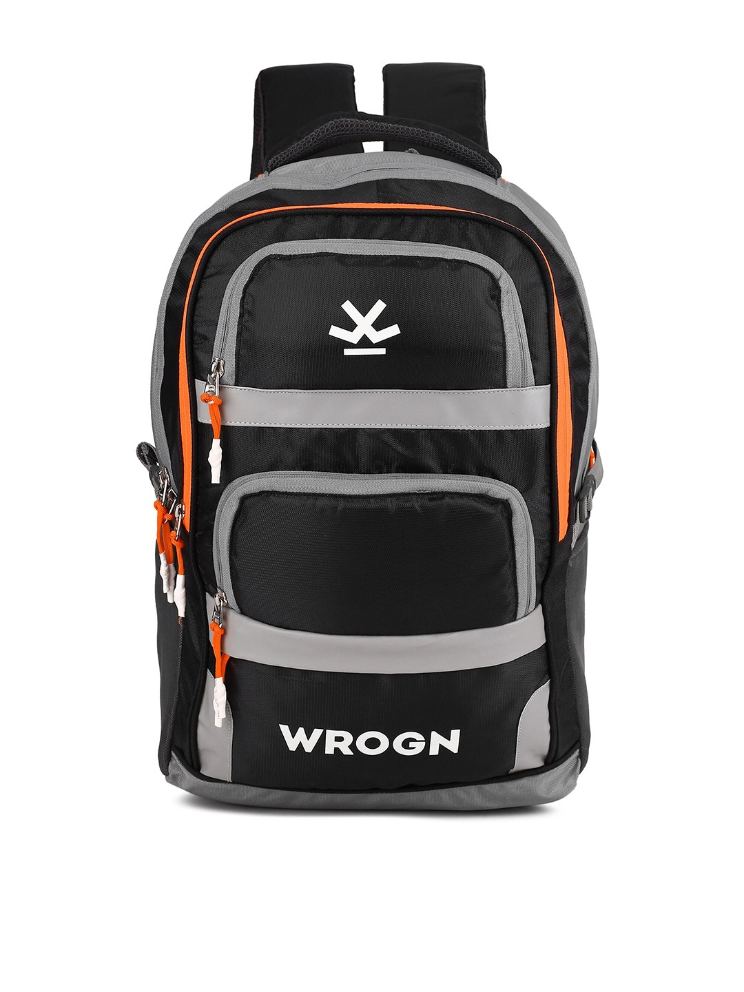 

WROGN Backpack with Reflective Strip, Black