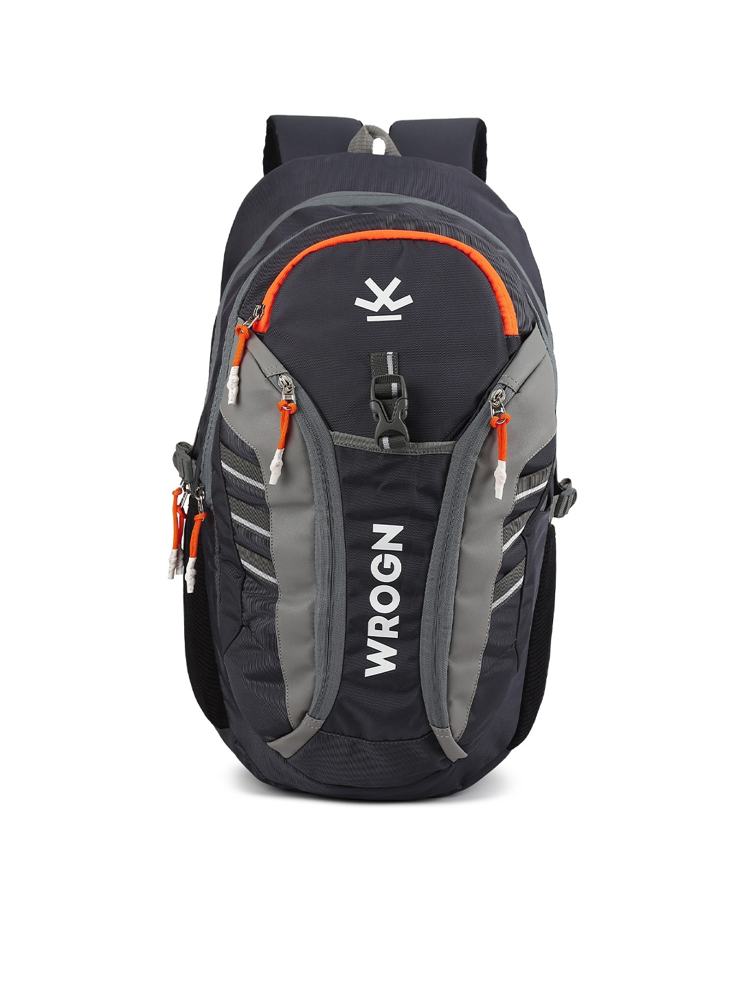 

WROGN Backpack with Reflective Strip, Grey