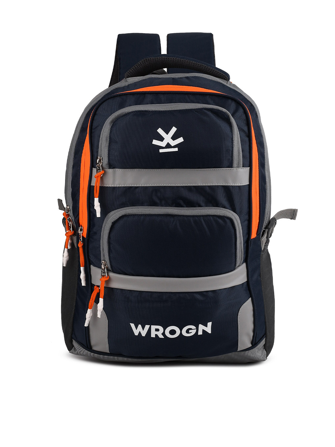 

WROGN Backpack with Reflective Strip, Navy blue