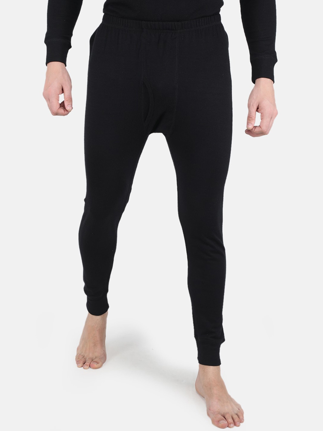 

Monte Carlo Men Cotton Thermal Bottoms, Black