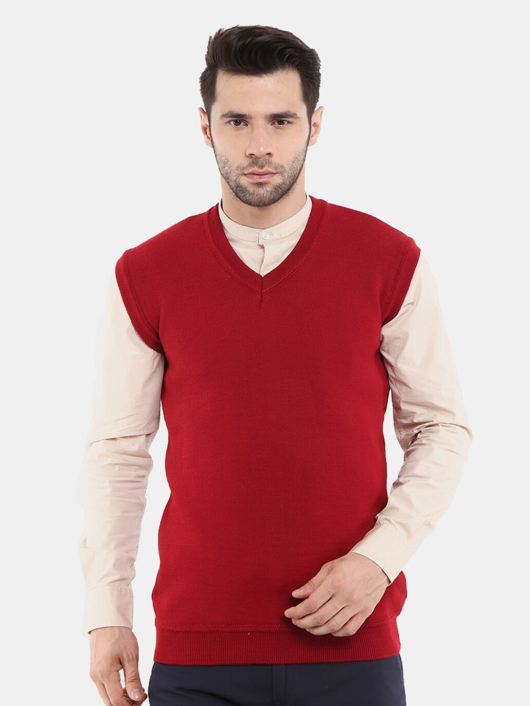 

V-Mart Men Sweatshirt, Maroon