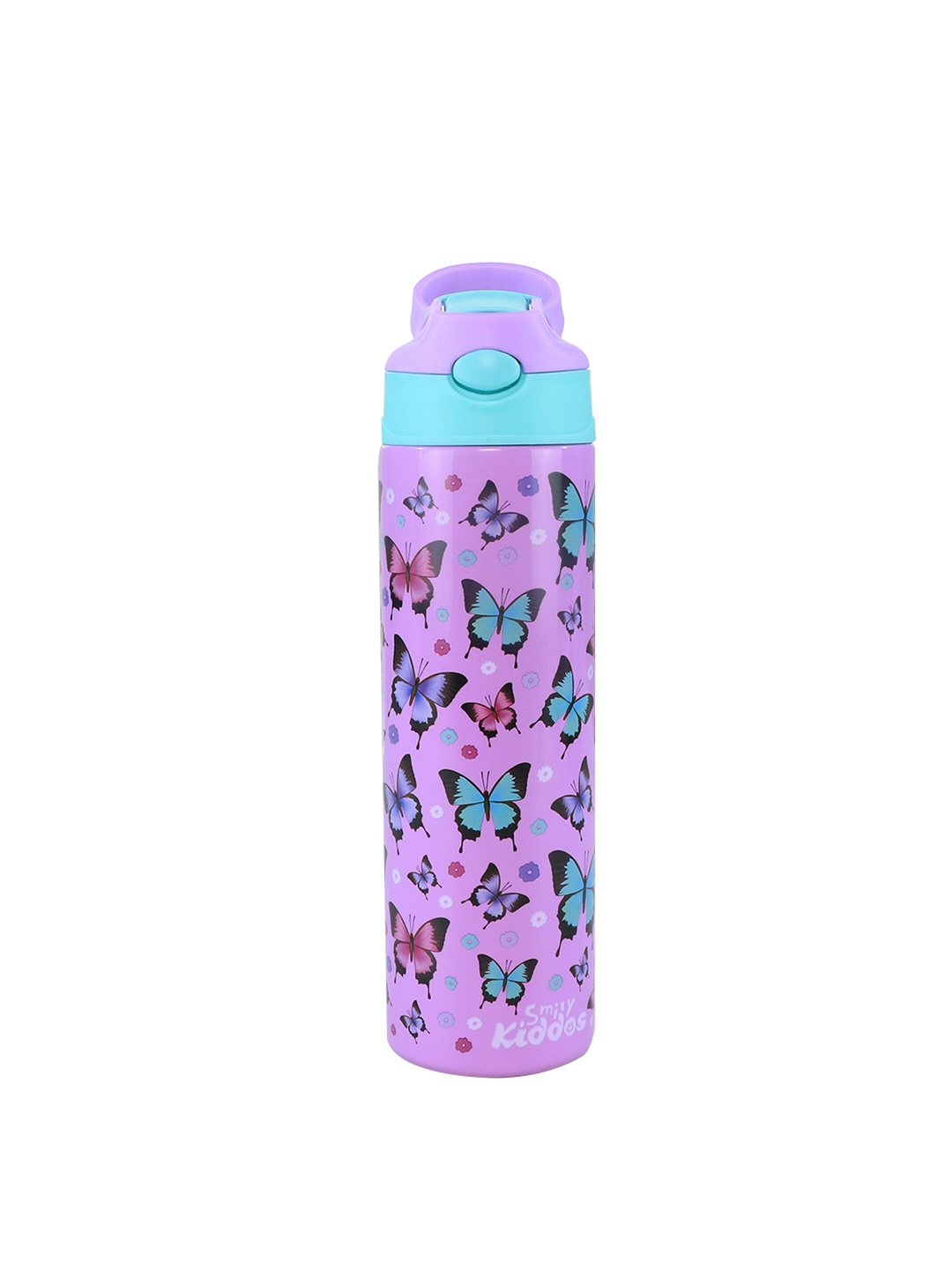 

Smily Kiddos Purple Butterfly Printed Insulated Water Bottle 600 ml