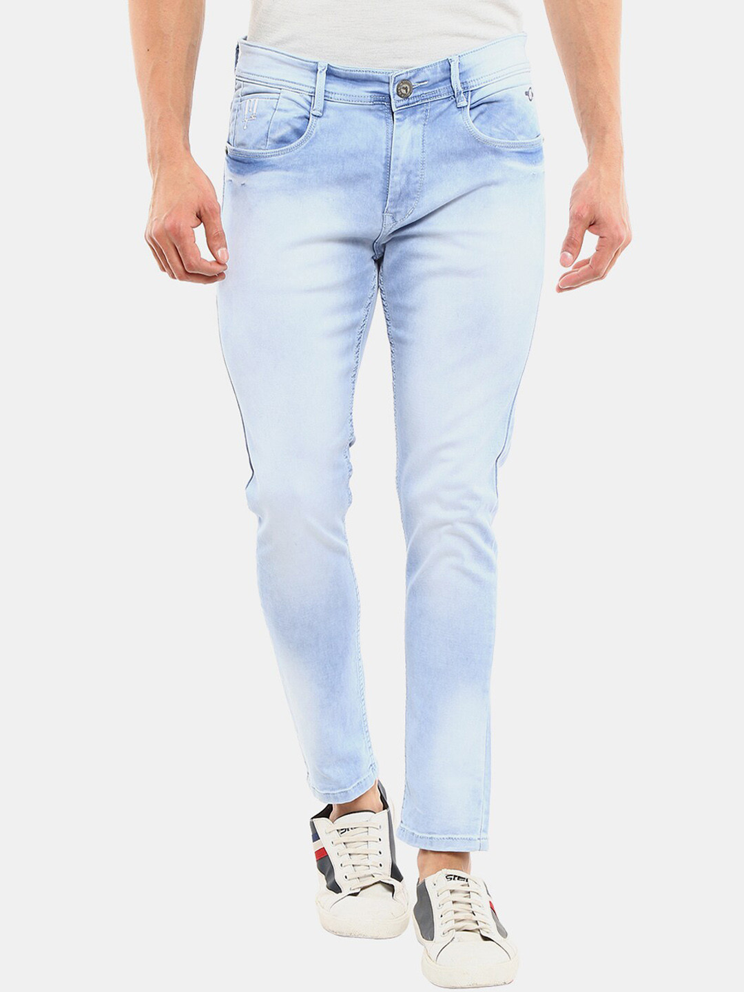 

V-Mart Men Cotton Classic Heavy Fade Jeans, Blue