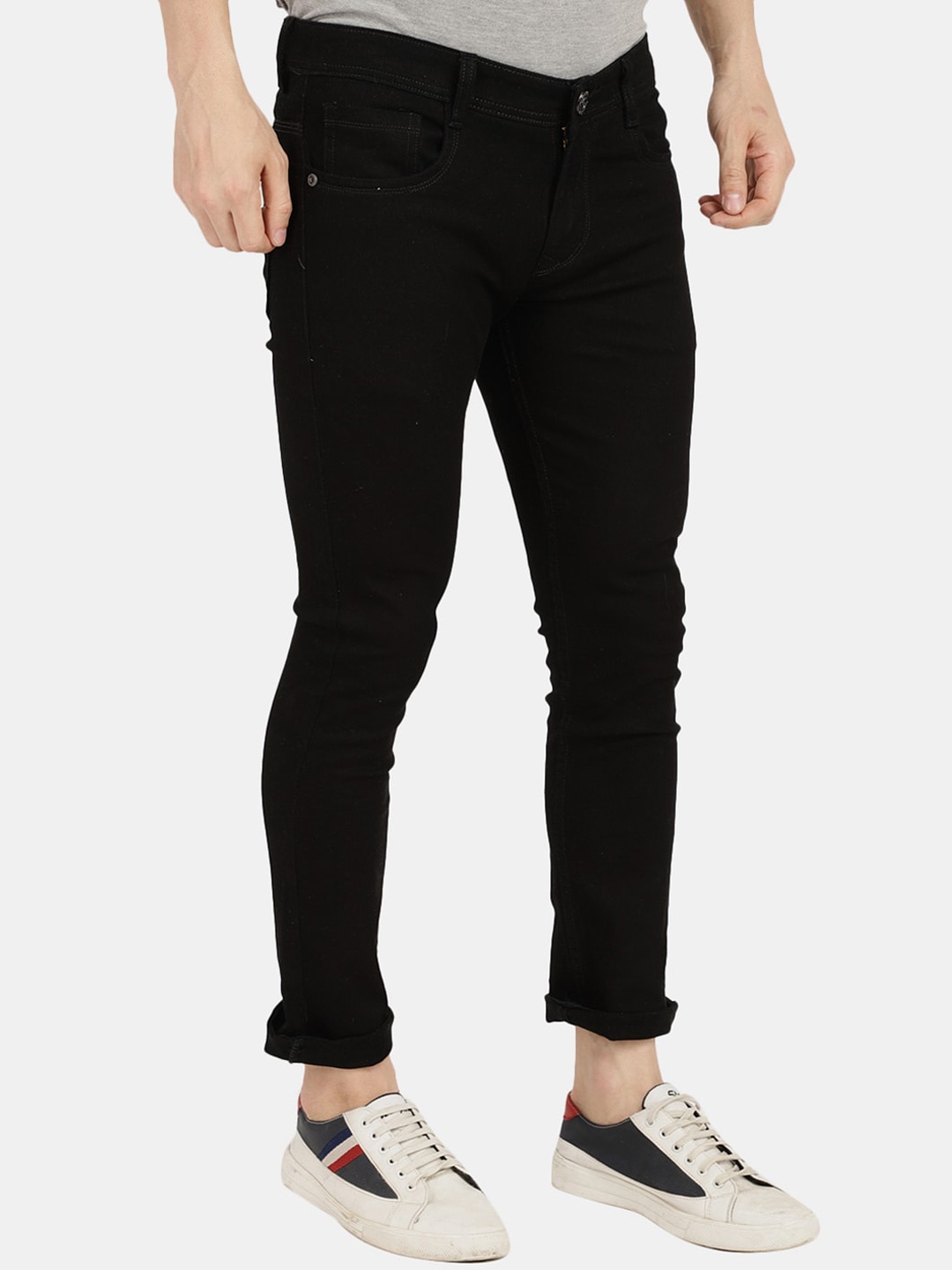 

V-Mart Men Cotton Classic Jeans, Black