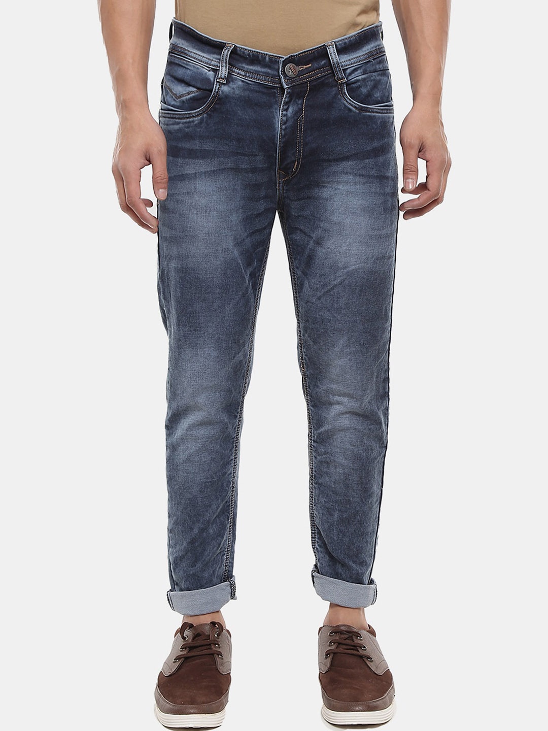 

V-Mart Men Cotton Classic Heavy Fade Jeans, Blue