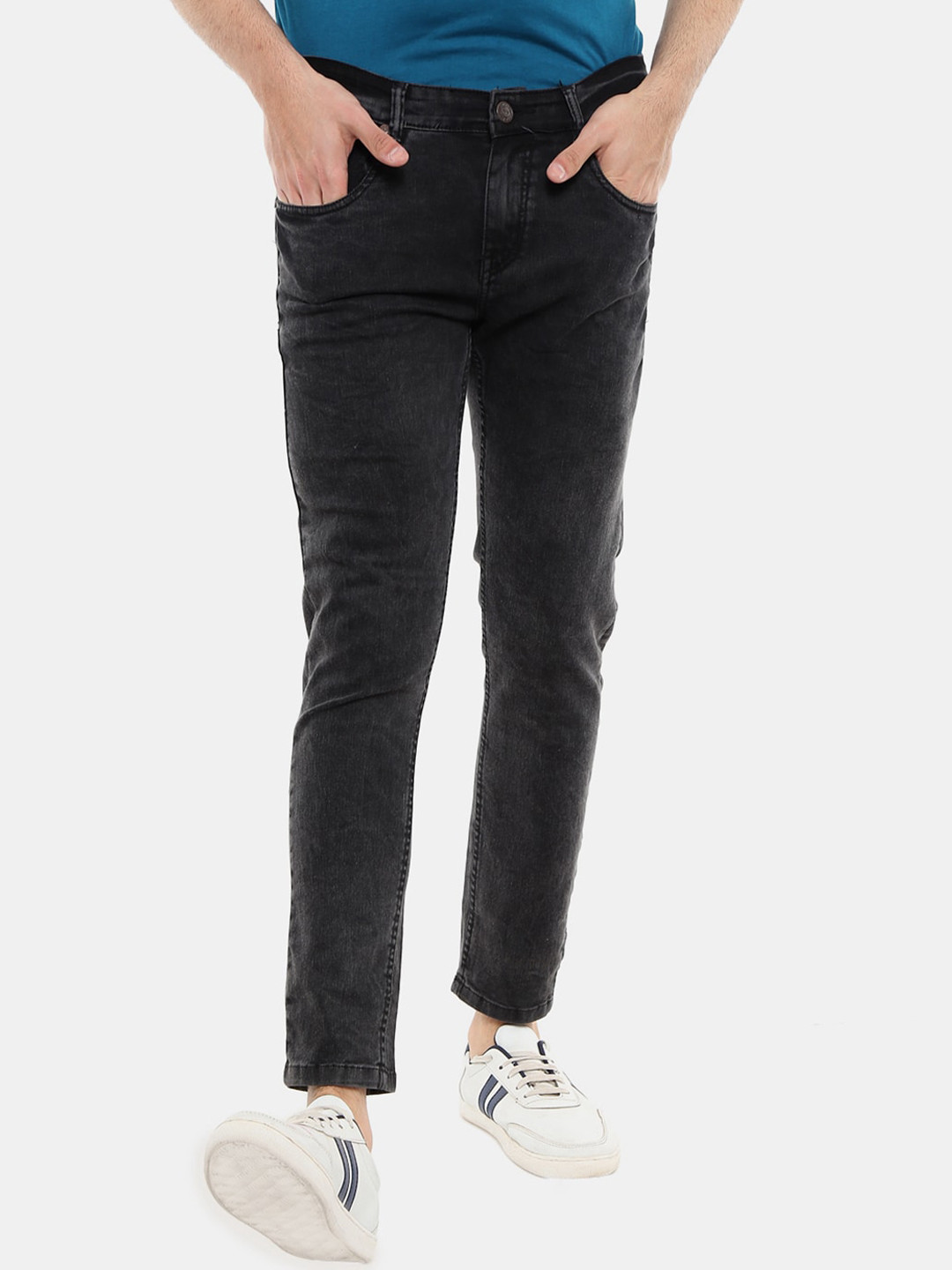 

V-Mart Men Classic Cotton Jeans, Black