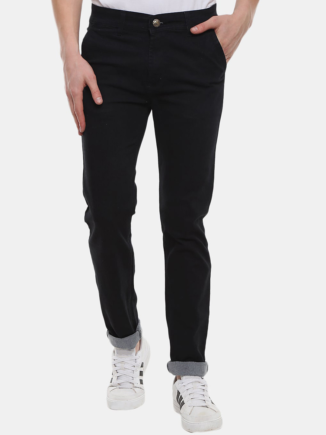 

V-Mart Men Cotton Clean Look Classic Jeans, Black