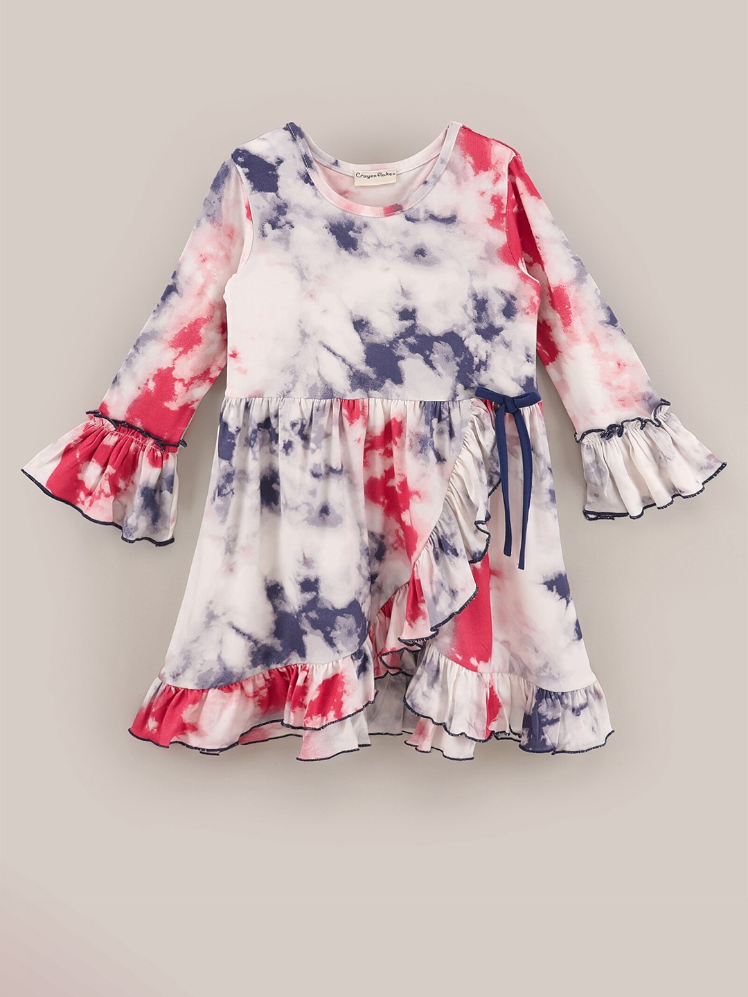 

CrayonFlakes Off White Floral A-Line Dress