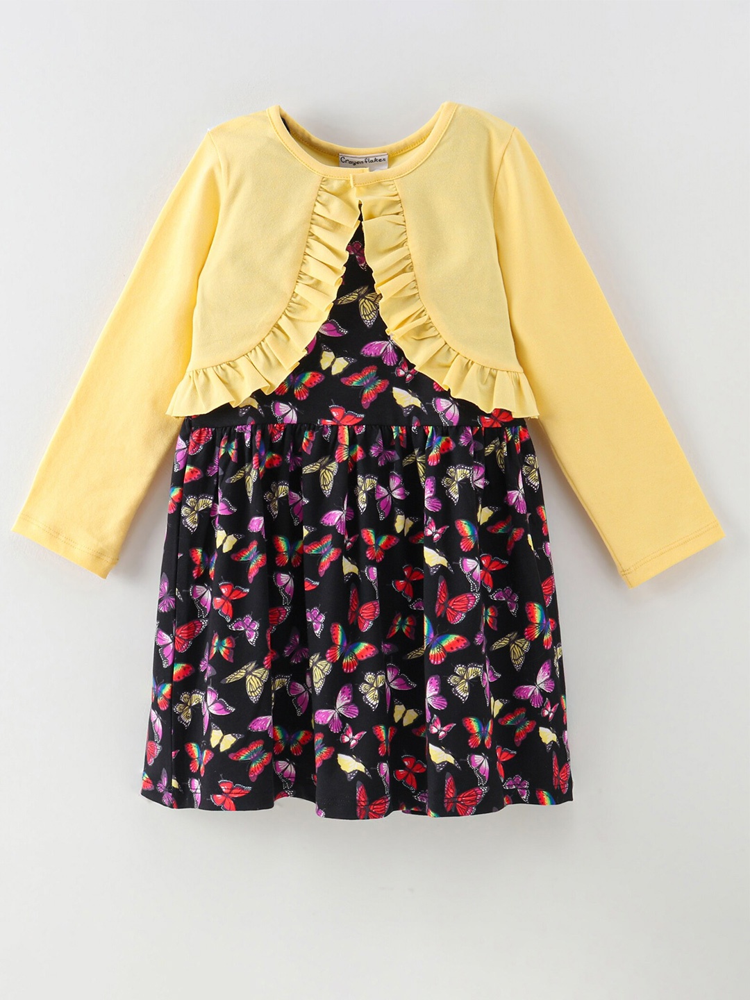 

CrayonFlakes Black Floral Dress