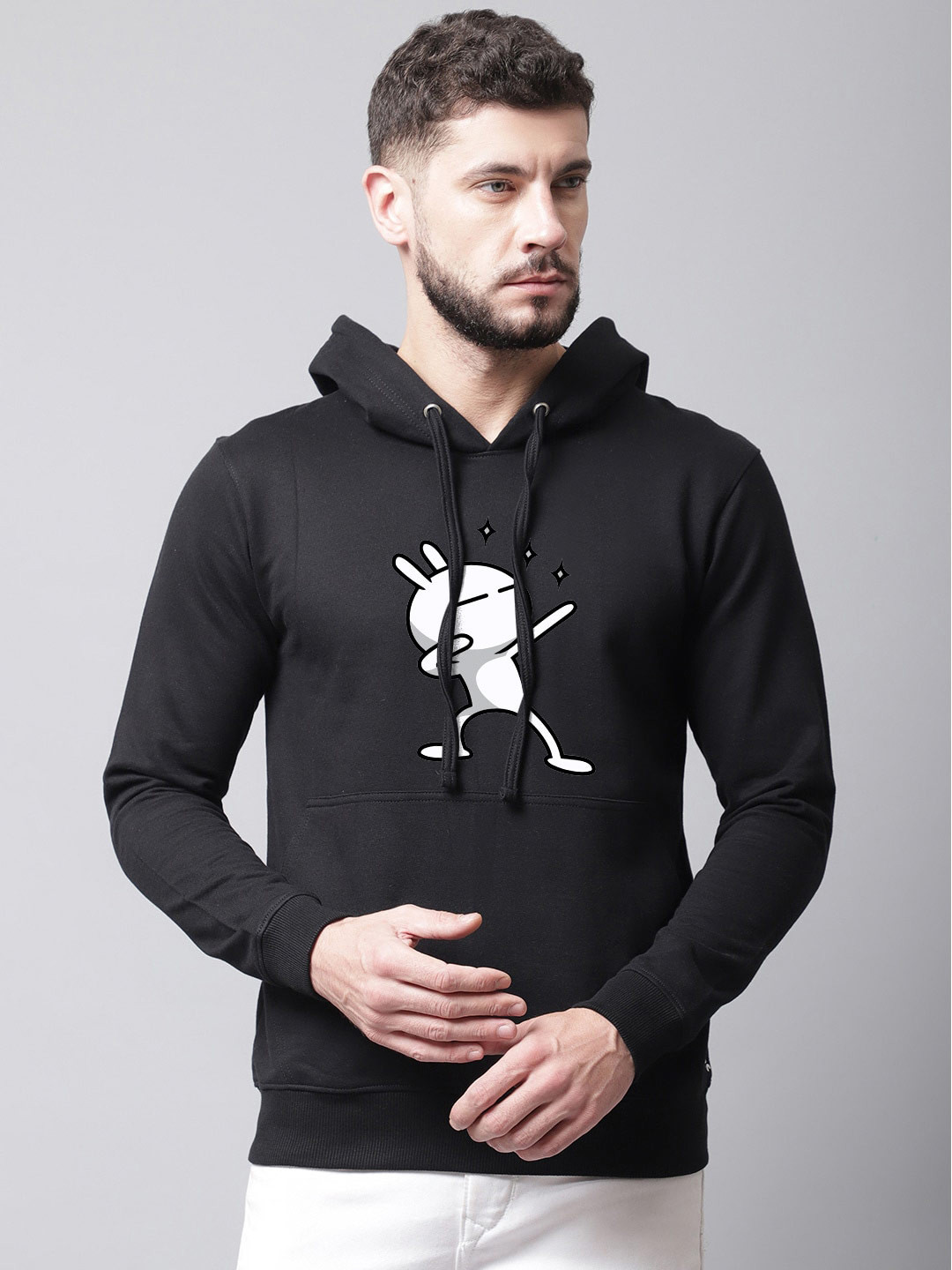 

Friskers Men Hooded Sweatshirt, Black