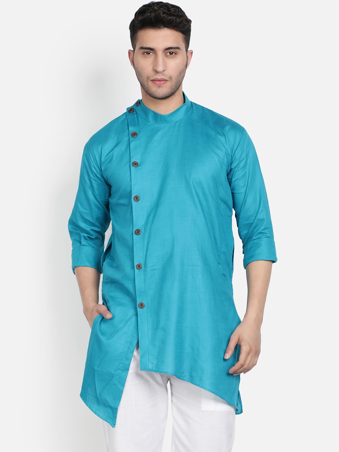 

Armaan Ethnic Pure Cotton Kurta, Turquoise blue