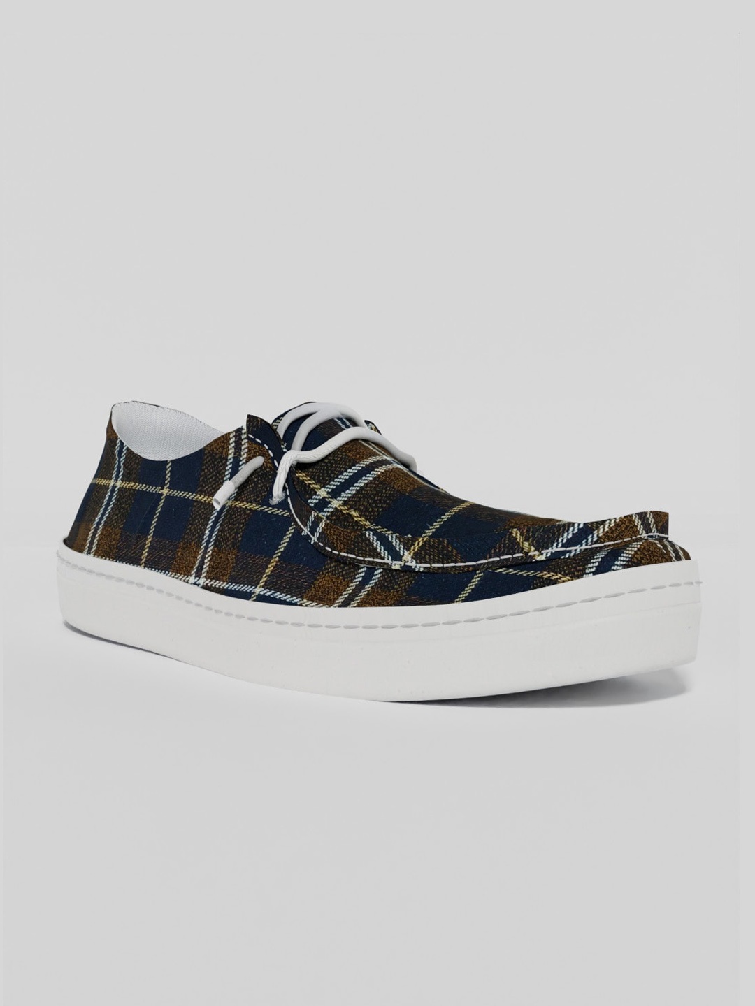 

LOKAIT The Sneakers Company Men Printed Boat Shoes, Brown