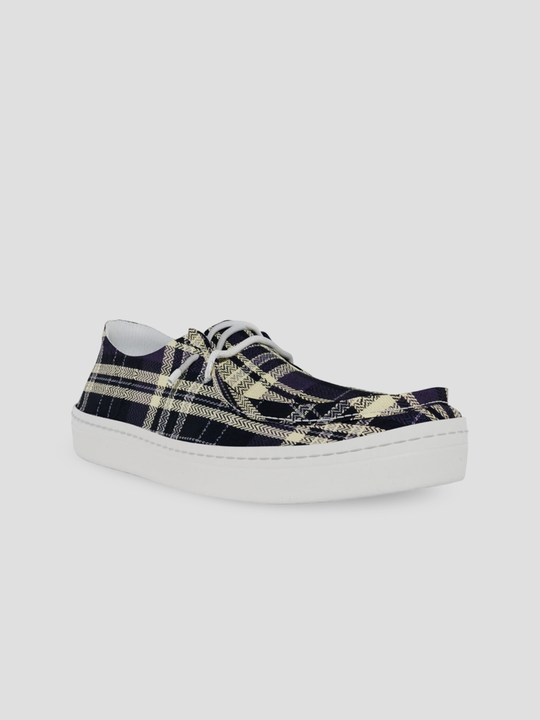 

LOKAIT The Sneakers Company Men Printed Boat Shoes, Black