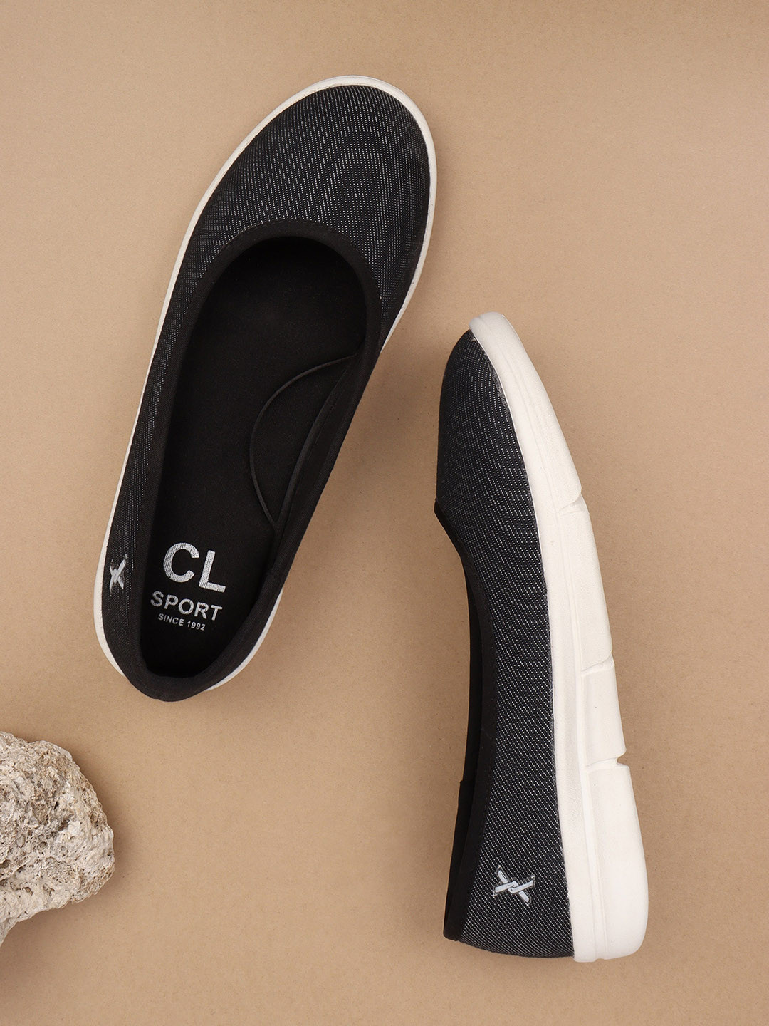 

Carlton London sports Women Slip On Ballerinas, Black