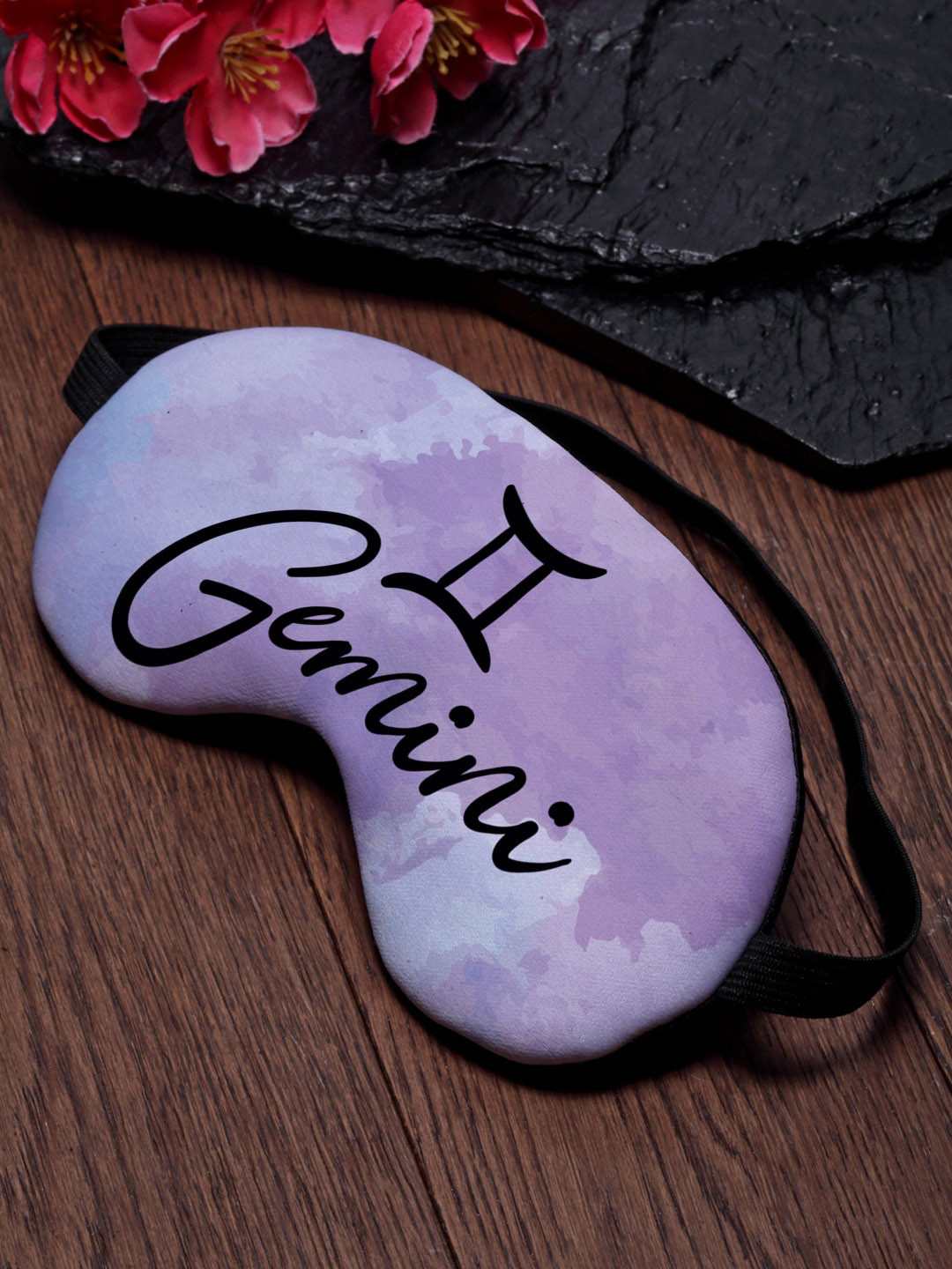 

Crazy Corner Gemini Zodiac Sign Printed Eye Mask, Purple