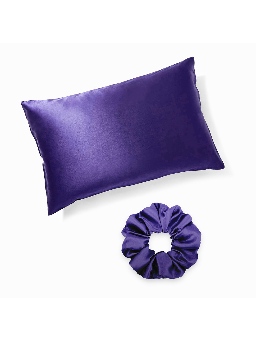

Furbo Blue Set Of 2 Mulberry Silk Pillow Covers With 2 Scrunchies