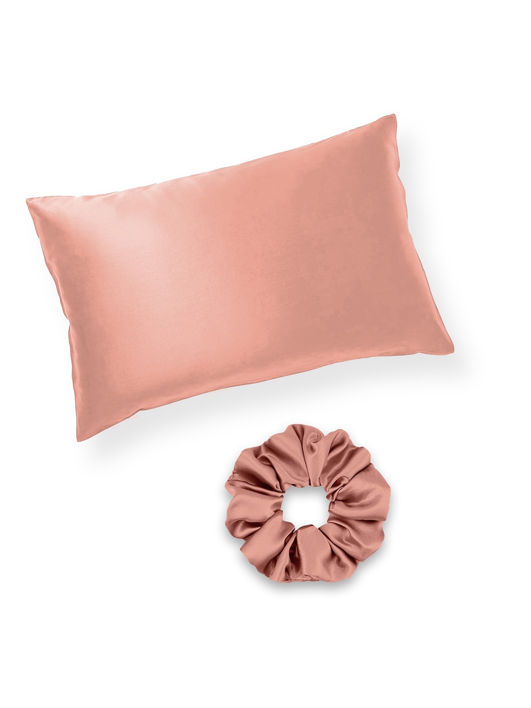 

Furbo Pink Set Of 2 Pure Mulberry Silk Pillow Covers With 2 Scrunchies