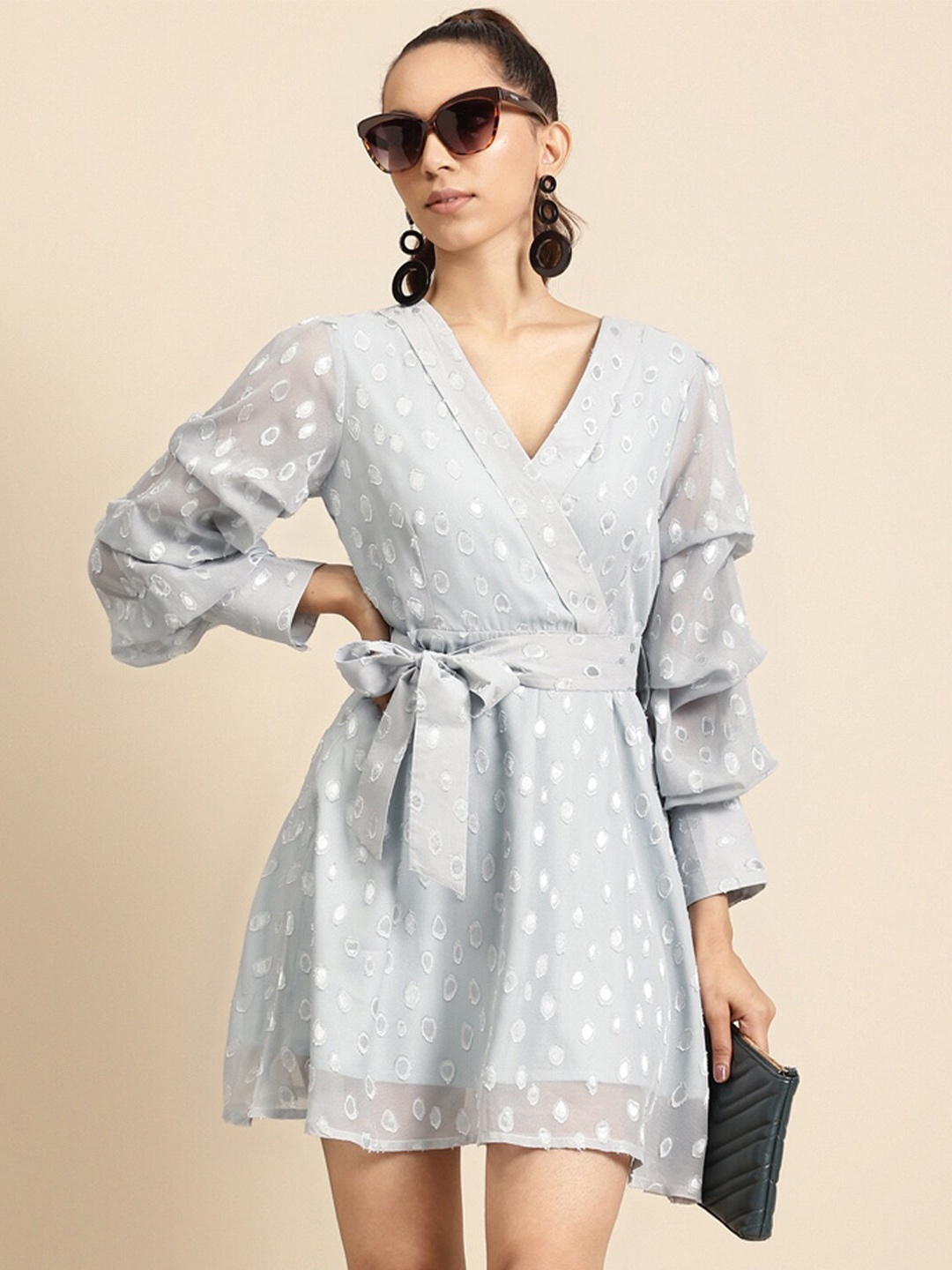 

DODO & MOA Georgette Dress, Grey