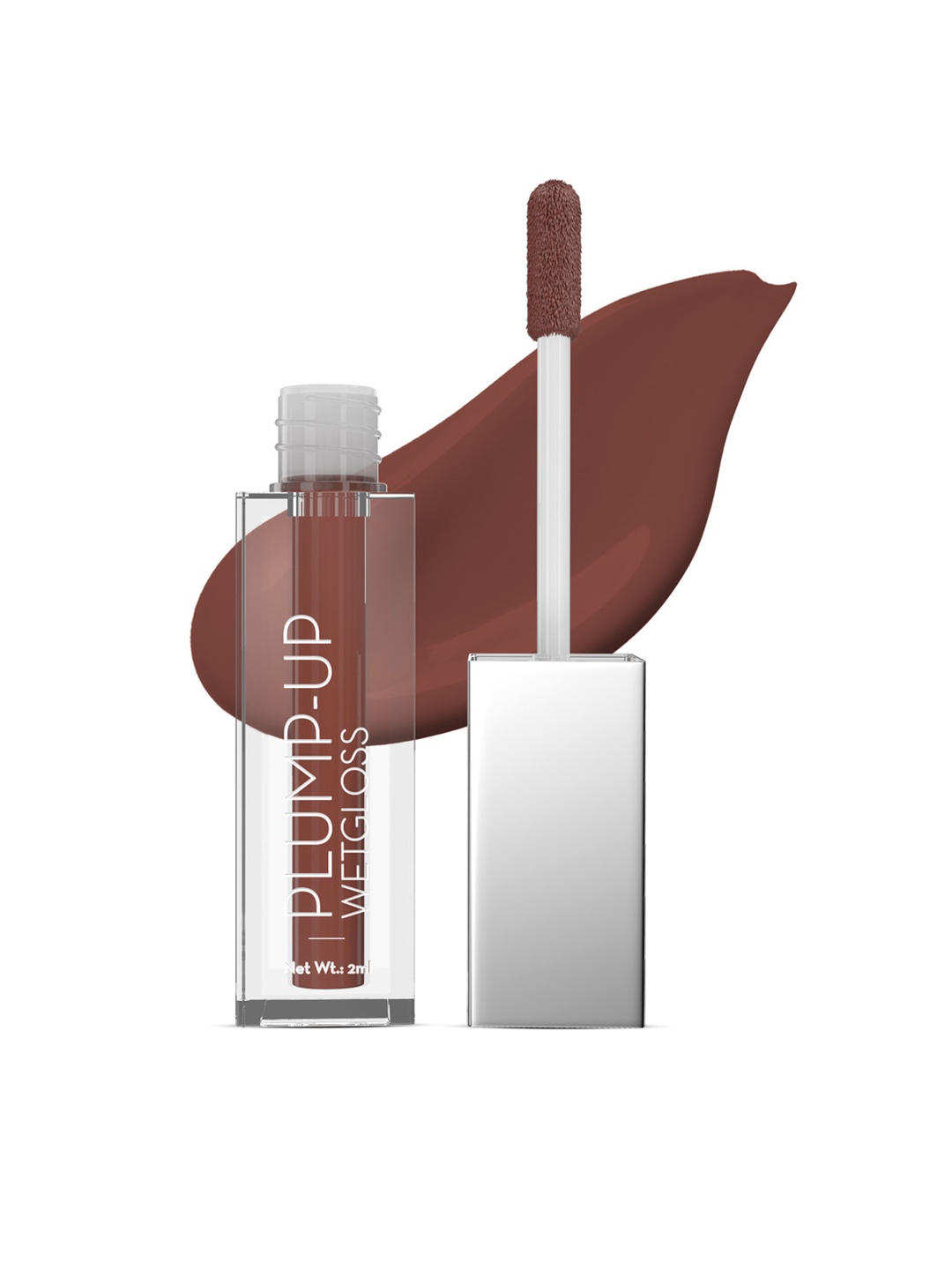 

SWISS BEAUTY Plump-Up Wet Lip Gloss 2 ml - Pink Sin, Brown
