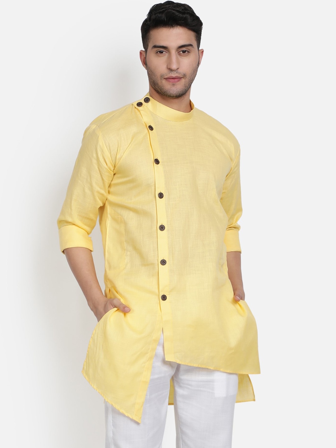 

Armaan Ethnic Men Cotton Kurta, Yellow