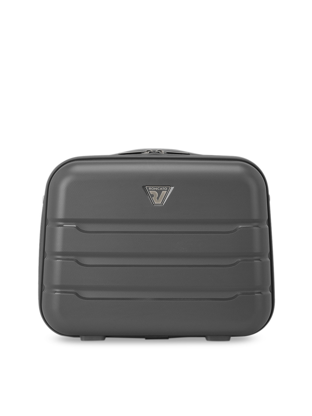 

RONCATO BUTTERFLY Antracite Color Polypropylene Material Hard Medium Beauty Case, Grey