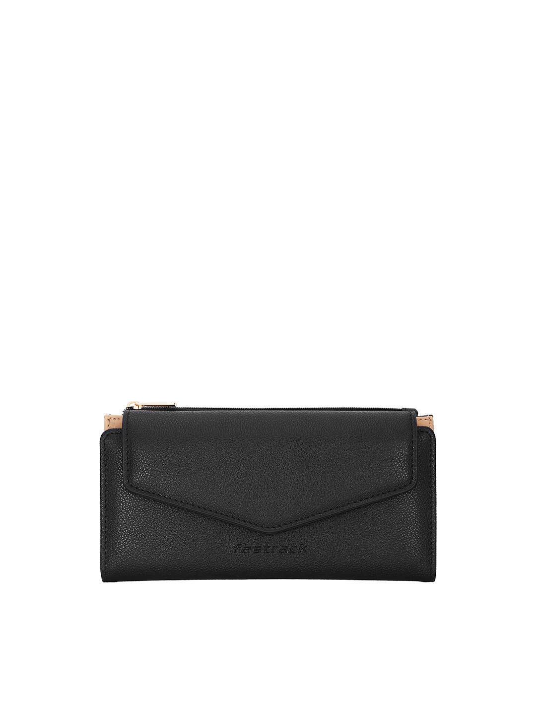 

Fastrack Women PU Three Fold Wallet, Black
