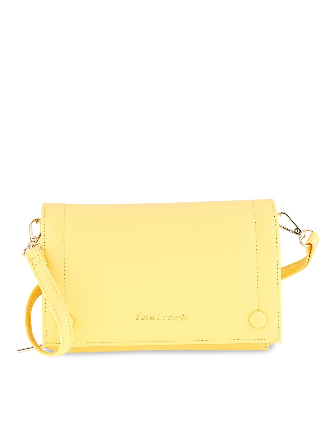 

Fastrack Structured Sling Bag, Yellow