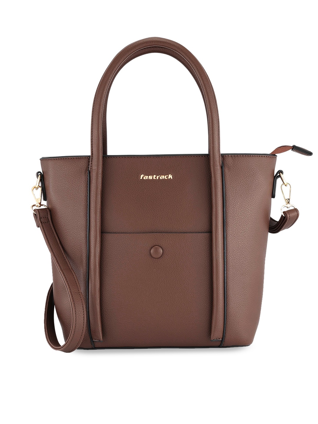 

Fastrack Brown PU Structured Shoulder Bag