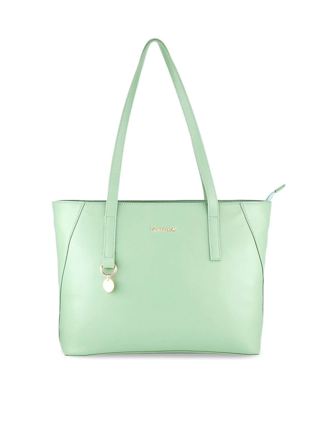 

Fastrack Olive Green PU Shopper Shoulder Bag with Tasselled