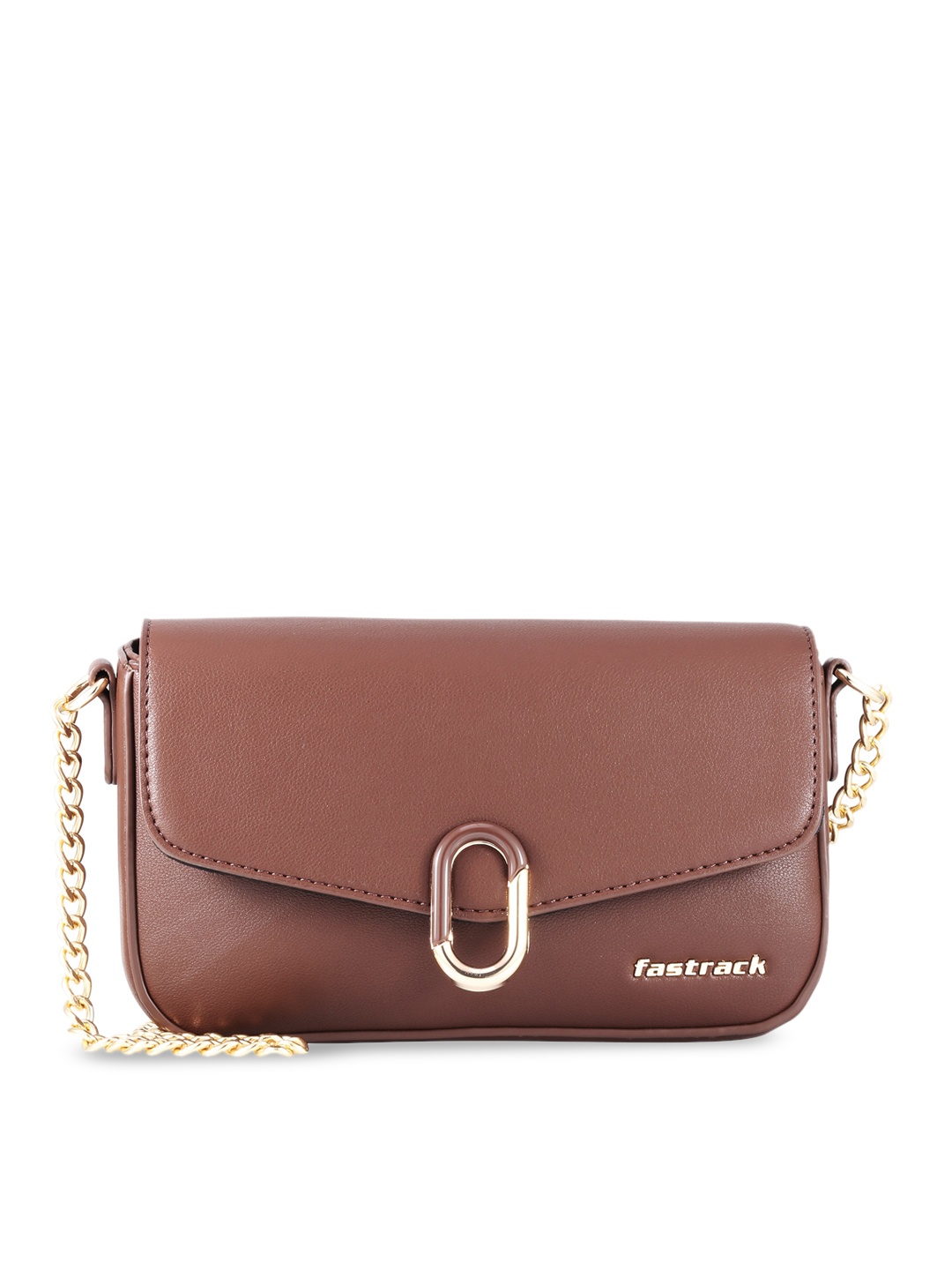 

Fastrack Solid Shopper Sling Bag, Brown