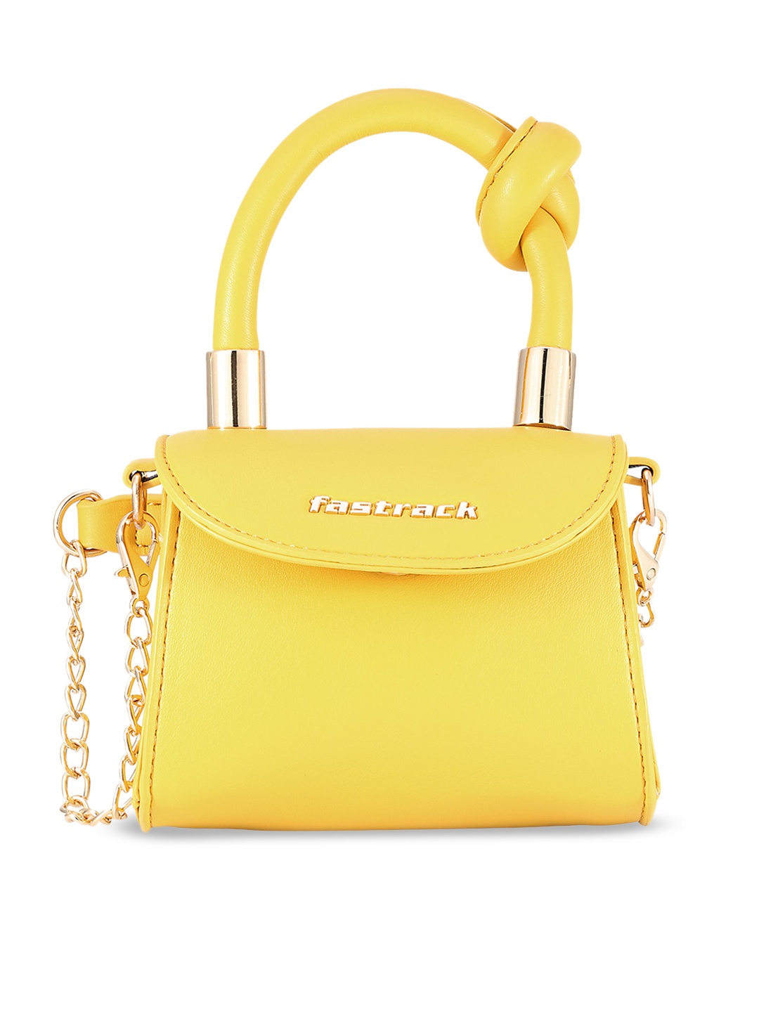 

Fastrack Structured Shoulder Bag, Yellow