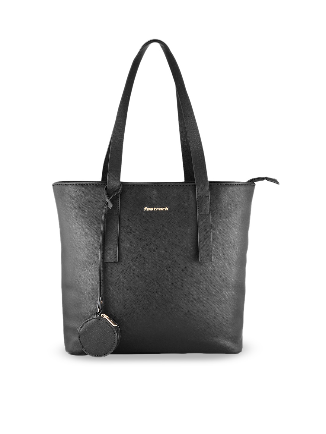 

Fastrack PU Structured Shoulder Bag, Black