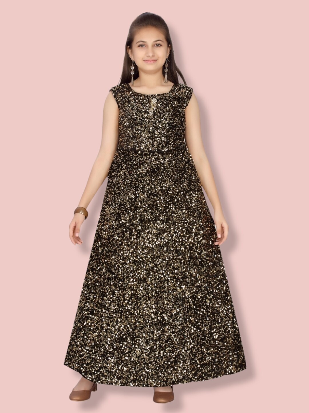 

Aarika Embellished Maxi Dress, Black