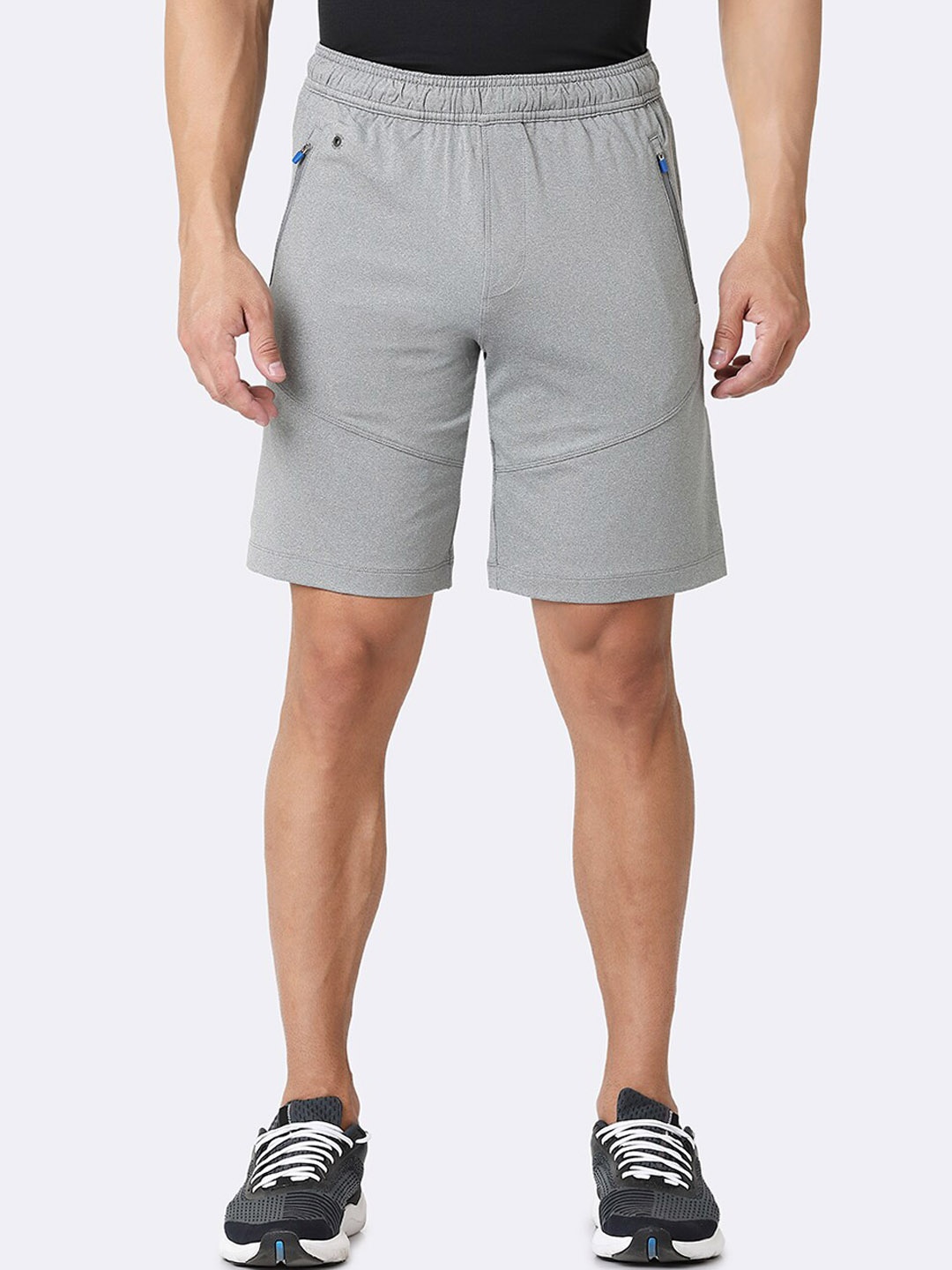 

Van Heusen Solid Swift Dry 4-Way Stretch Active Knit Shorts, Grey